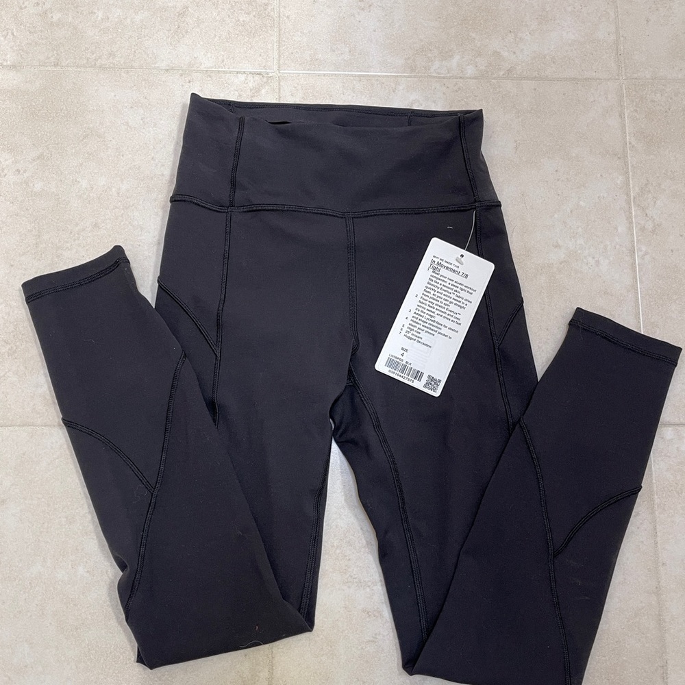 NWT LULUS IN MOVEMENT 7/8, BLACK, size 4❗️FIRM PRICE❗️